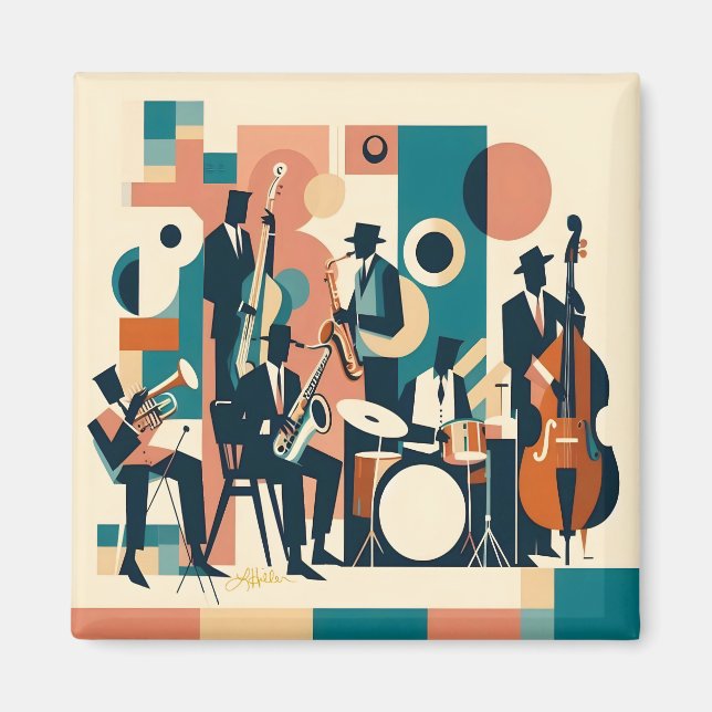 Mid Century Jazz Age Sextet Magnet (Framsidan)