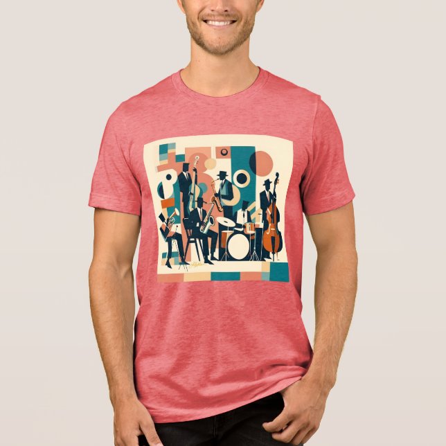 Mid Century Jazz Age Sextet T Shirt (Framsida)