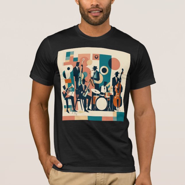Mid Century Jazz Age Sextet T Shirt (Framsida)