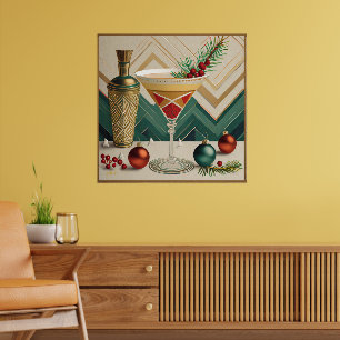 Mid Century Jul Cocktail Party Happy Hour Poster