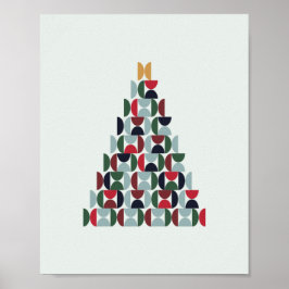 Mid Century Julgran Poster