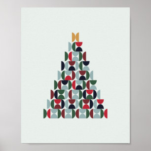 Mid Century Julgran Poster