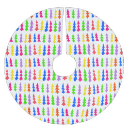 Mid Century Julgranar Multi Färg Julgransmatta Borstad Polyester