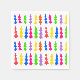 Mid Century Julgranar Multi Färg Pappersservett