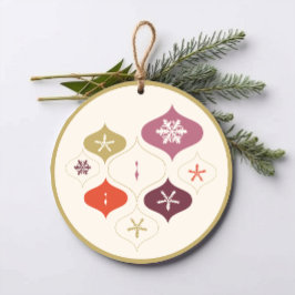 Mid-Century-julklapp Märkre för snöflingor Gåvor Etiketter