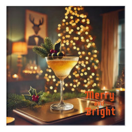 Mid Century-jultomte och Bright Cocktail