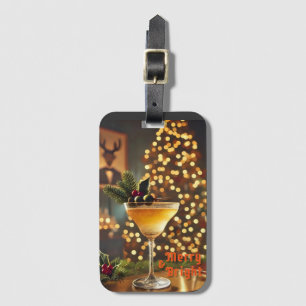 Mid Century-jultomte och Bright Cocktail Bagagebricka