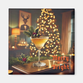 Mid Century-jultomte och Bright Cocktail Magnet