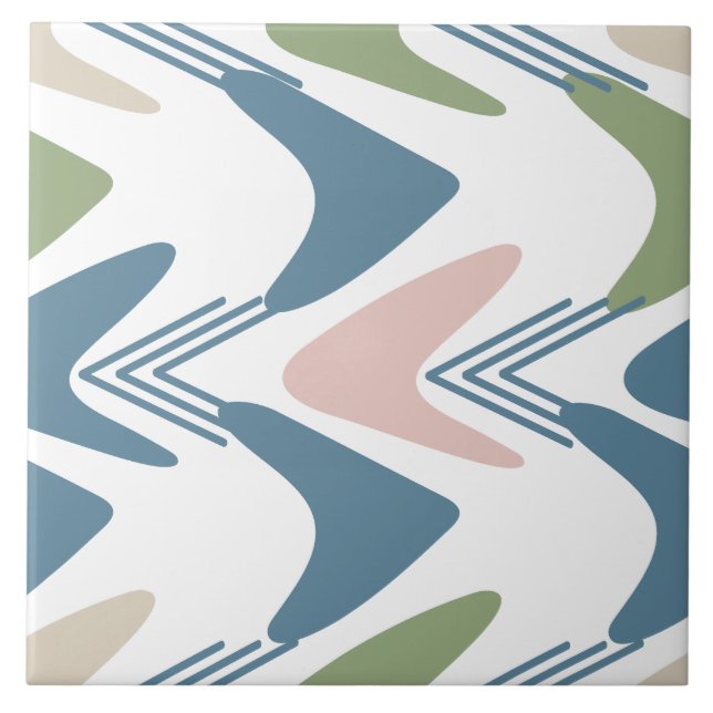 Mid Century  Kakelplatta (Framsidan)