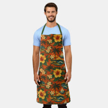 Mid Century livfull hawaiisk skjorttryck