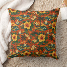Mid Century livfull hawaiisk skjorttryck