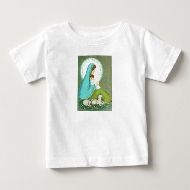Mid Century Madonna och Barnet - den vackraste Vin Tee (Framsida)