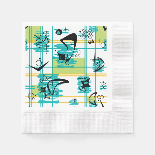 Mid Century Madras Pappersservett (Framsidan)