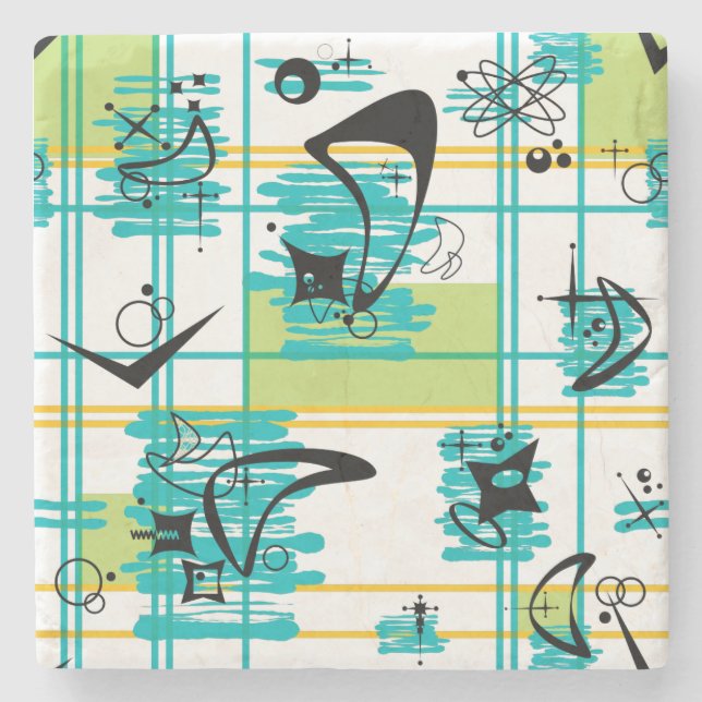 Mid Century Madras Stenunderlägg (Framsidan)