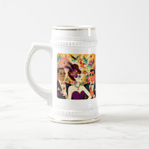 Mid Century Mardi Gras Cocktail Party Sejdel