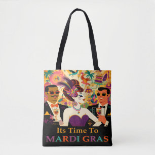Mid Century Mardi Gras Cocktail Party Tygkasse