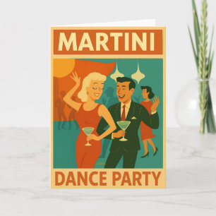 Mid Century Martini Dansfest Kort