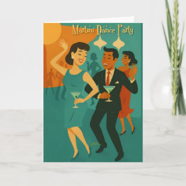 Mid Century Martini Dansfest Kort