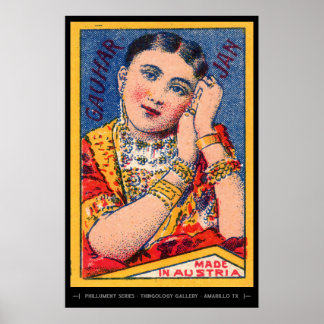 Mid Century Matchbox Art Poster