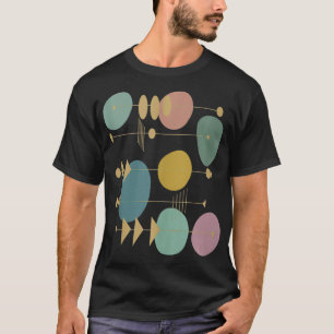 Mid Century Modern Abstrakt Atomic Art Artsy Artis T Shirt