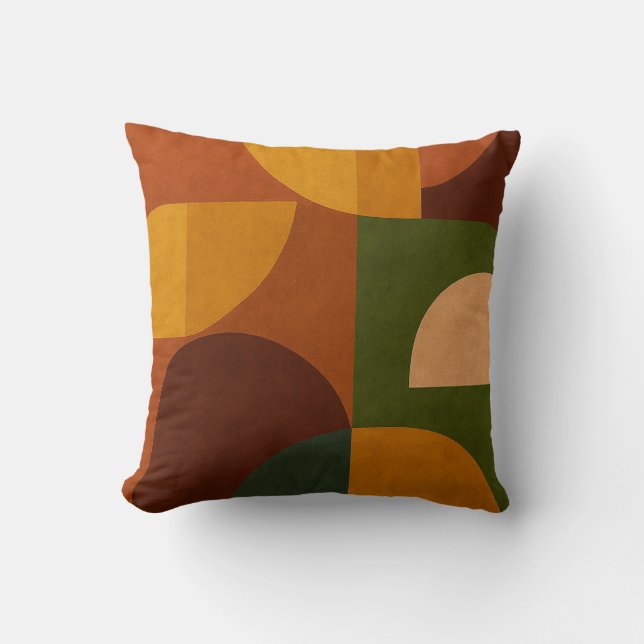 Mid-Century Modern Abstrakt Komposition Kudde (Framsida)