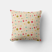 Mid Century Modern Abstrakt Mönster 29 Kräm