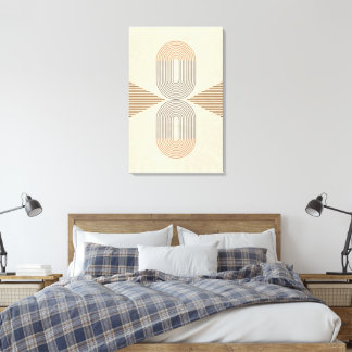 Mid-Century Modern Abstrakt Väggkonst Canvastryck