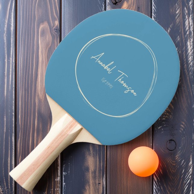 Mid-Century Modern Aqua Splash med namn Pingisracket (Skapare uppladdad)