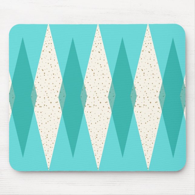 Mid Century Modern Argyle Mousepad Musmatta (Framsidan)
