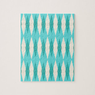 Mid Century Modern Argyle Puzzle Pussel