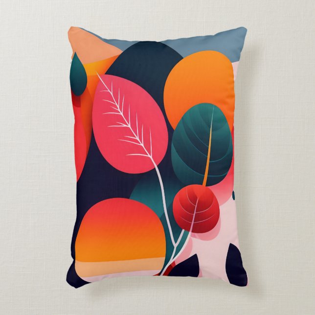 Mid Century Modern Art Dekorativ kudde (Framsidan(Vertikal))