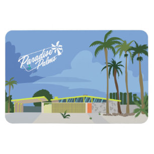 Mid Century Modern Art - Las Vegas Paradise Handfl Magnet