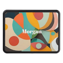 Mid Century Modern Art Monogram eller Namn, Geomet Dragkroksskydd