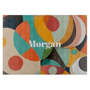 Mid Century Modern Art, Namn eller Monogram Geomet