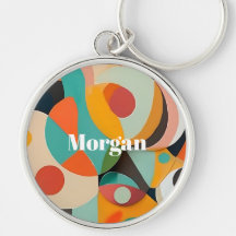 Mid Century Modern Art, Namn eller Monogram Geomet