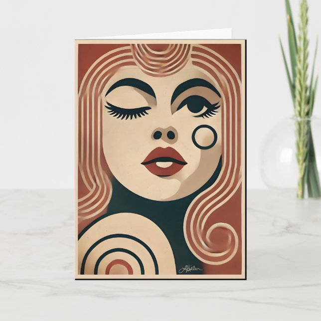 Mid Century Modern Art the Beauty Spot Kort (Framsida)