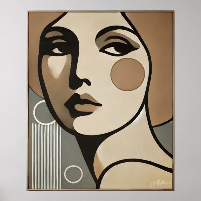Mid Century Modern Art The Glance Mid Century Mode Poster (Framsidan)