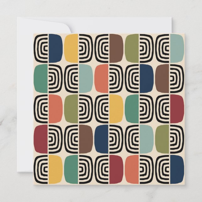 Mid Century Modern Atomic Aage Inbjudningar (Framsida)