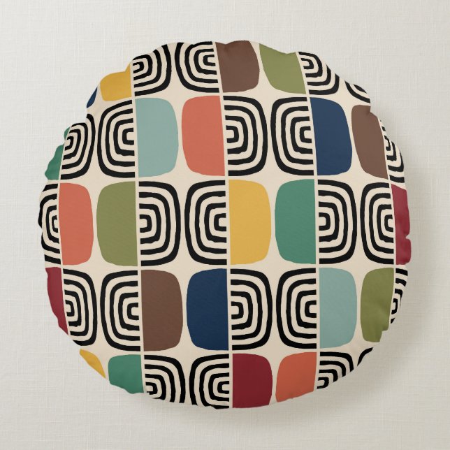 Mid Century Modern Atomic Aage Rund Kudde (Framsidan)