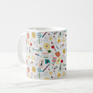 Mid Century Modern Atomic Age STEM Physics Scatter Kaffemugg