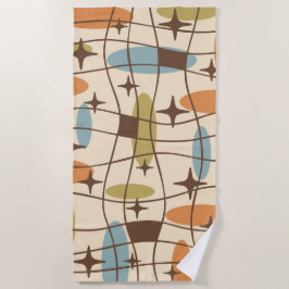 Mid Century Modern Atomic Surfer Mönster