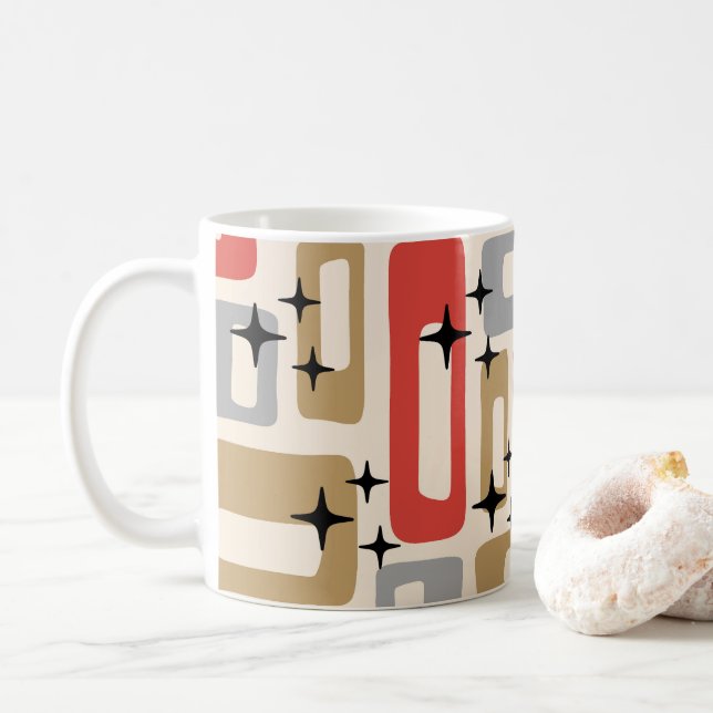 Mid Century Modern Atomisk Jul Kaffemugg (Med munk)