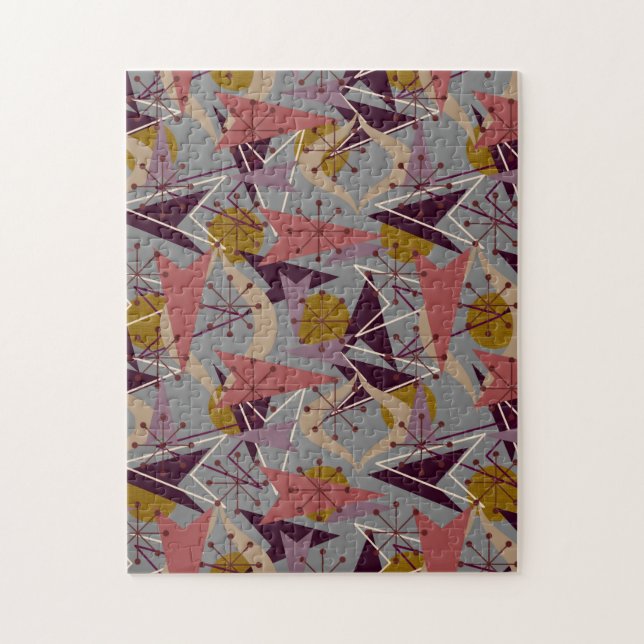 Mid Century Modern | Atompilar Pussel (Vertikal)