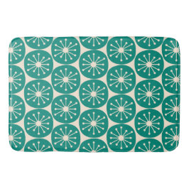 Mid Century Modern Atomprickar Retro Mönster Badrumsmatta