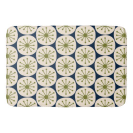 Mid Century Modern Atomprickar Retro Mönster Badrumsmatta