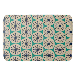Mid Century Modern Atomprickar Retro Mönster Badrumsmatta
