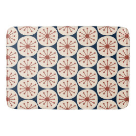 Mid Century Modern Atomprickar Retro Mönster Badrumsmatta
