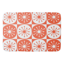 Mid Century Modern Atomprickar Retro Mönster  Badrumsmatta