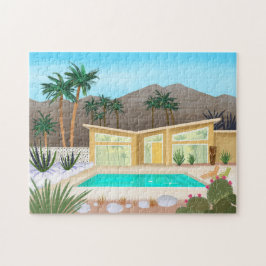 Mid Century Modern Bassäng House Pussel