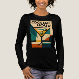 Mid Century Modern Bauhaus Cocktail Hour Martini T Shirt
